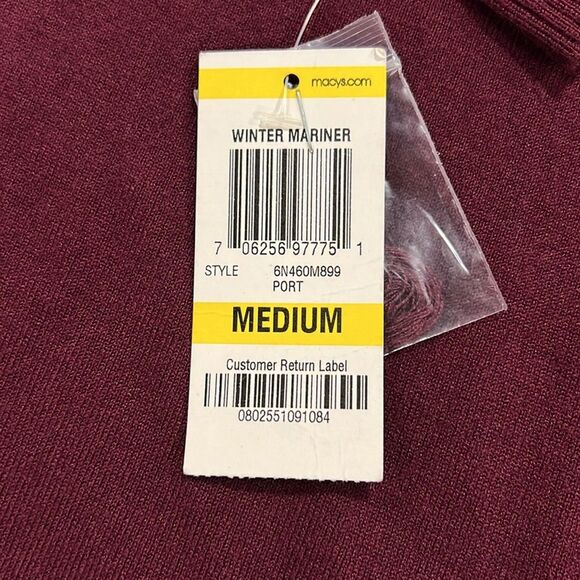 Burgundy Grommet Tunic Sweater by INC International Concepts Size M - NWT - Picture 5 of 9